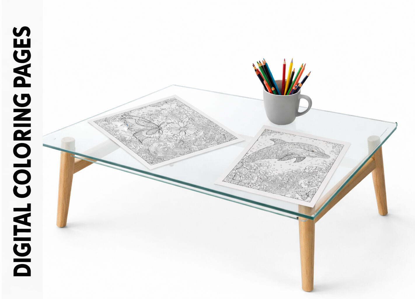 Digital Coloring Pages Product